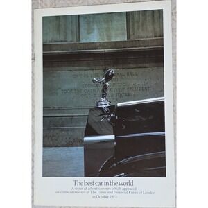 Rolls Royce Best Car in the World Vintage Brochure Advertisement October 1973
